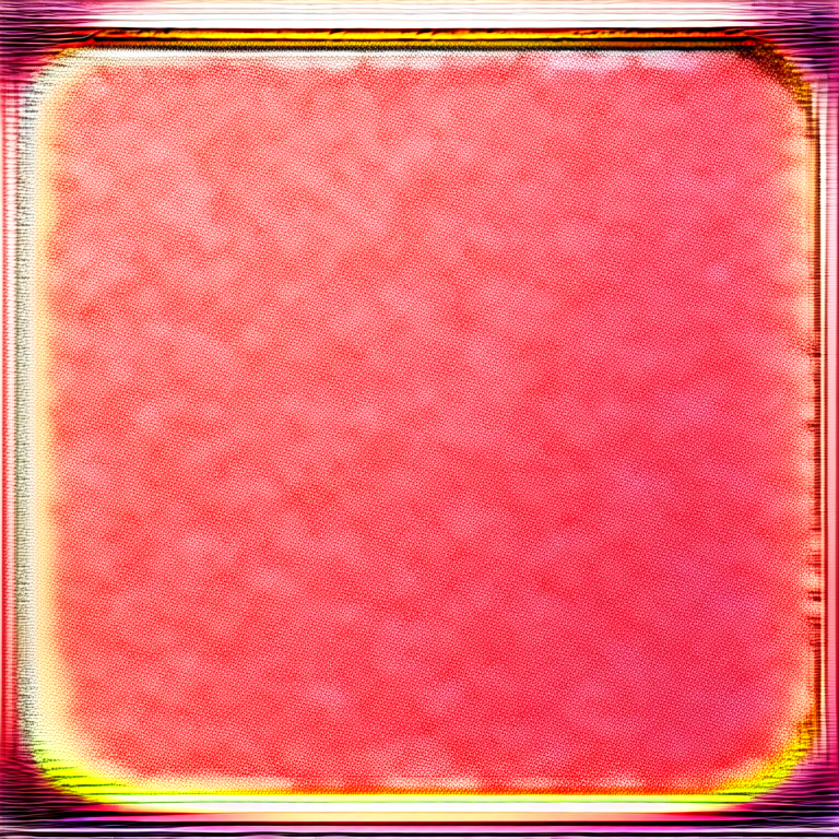 A pink square with yellow border